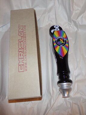 New Brooklyn IPA The Stone Wall Inn Tap Handle black ceramic Beer Ale WOW